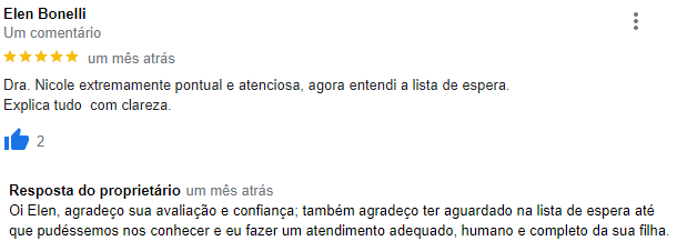 Avaliação Dra Nicole Cotrim Godoy - Endócrino Pediatra