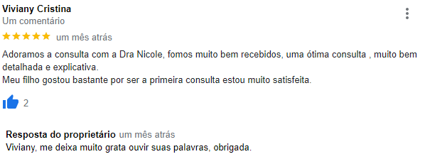 Avaliação Dra Nicole Cotrim Godoy - Endócrino Pediatra