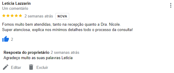 Avaliação Dra Nicole Cotrim Godoy - Endócrino Pediatra