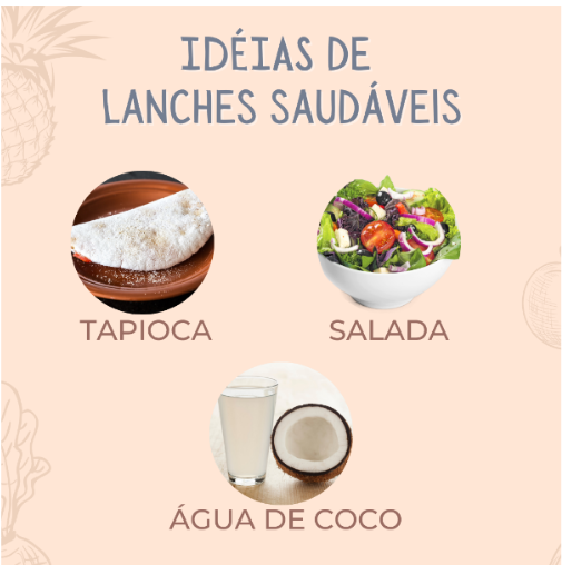 Alimentação Saudável - idéias lanches saudáveis